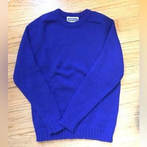 Bright Blue Vintage Knit Sweater